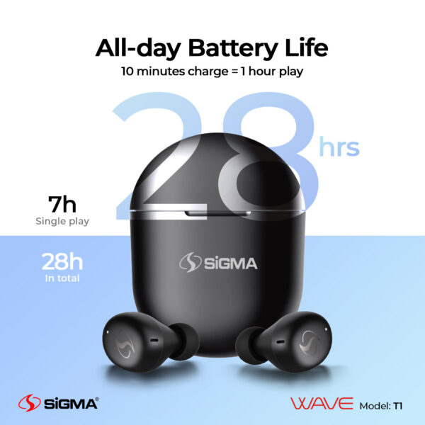 Sigma Wireless Earbuds Wave T1 TWS